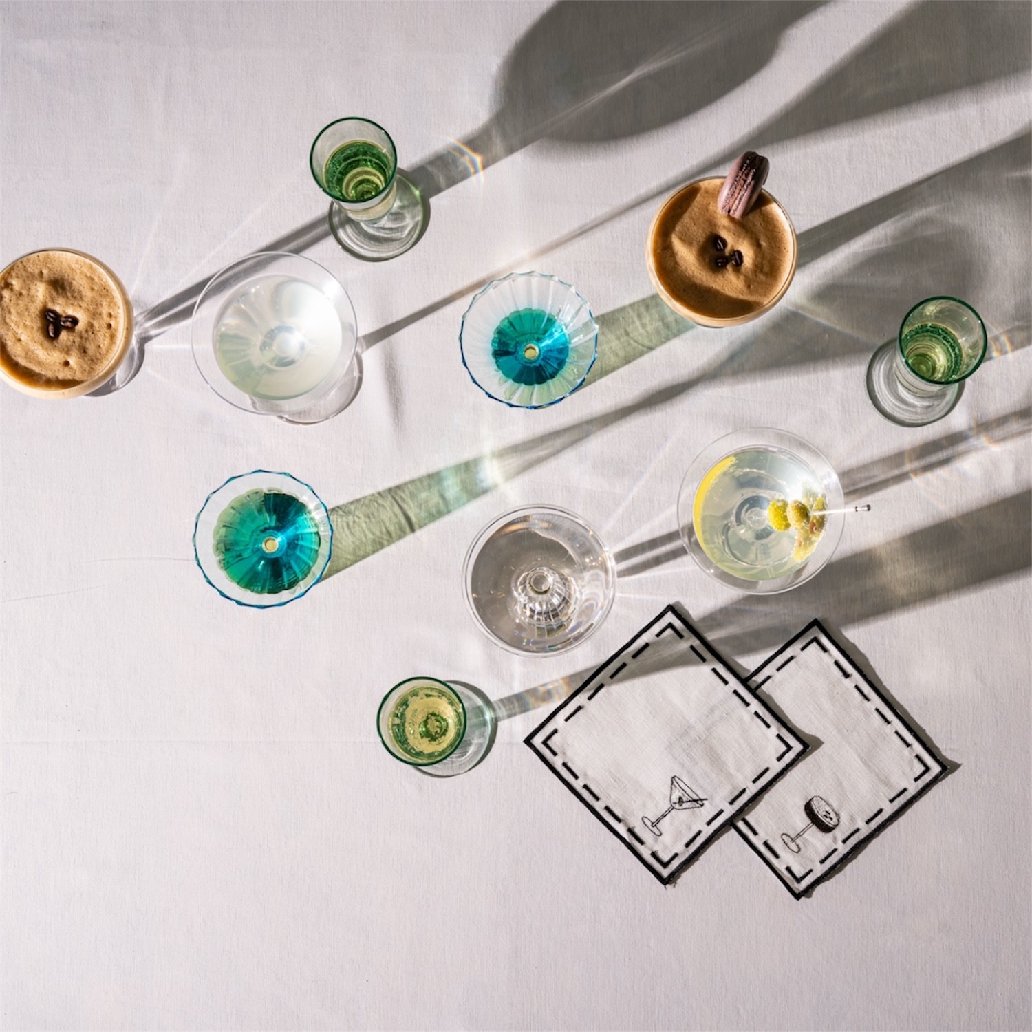 The Cocktail Karışık 4’Lü Kokteyl Peçete Takımı