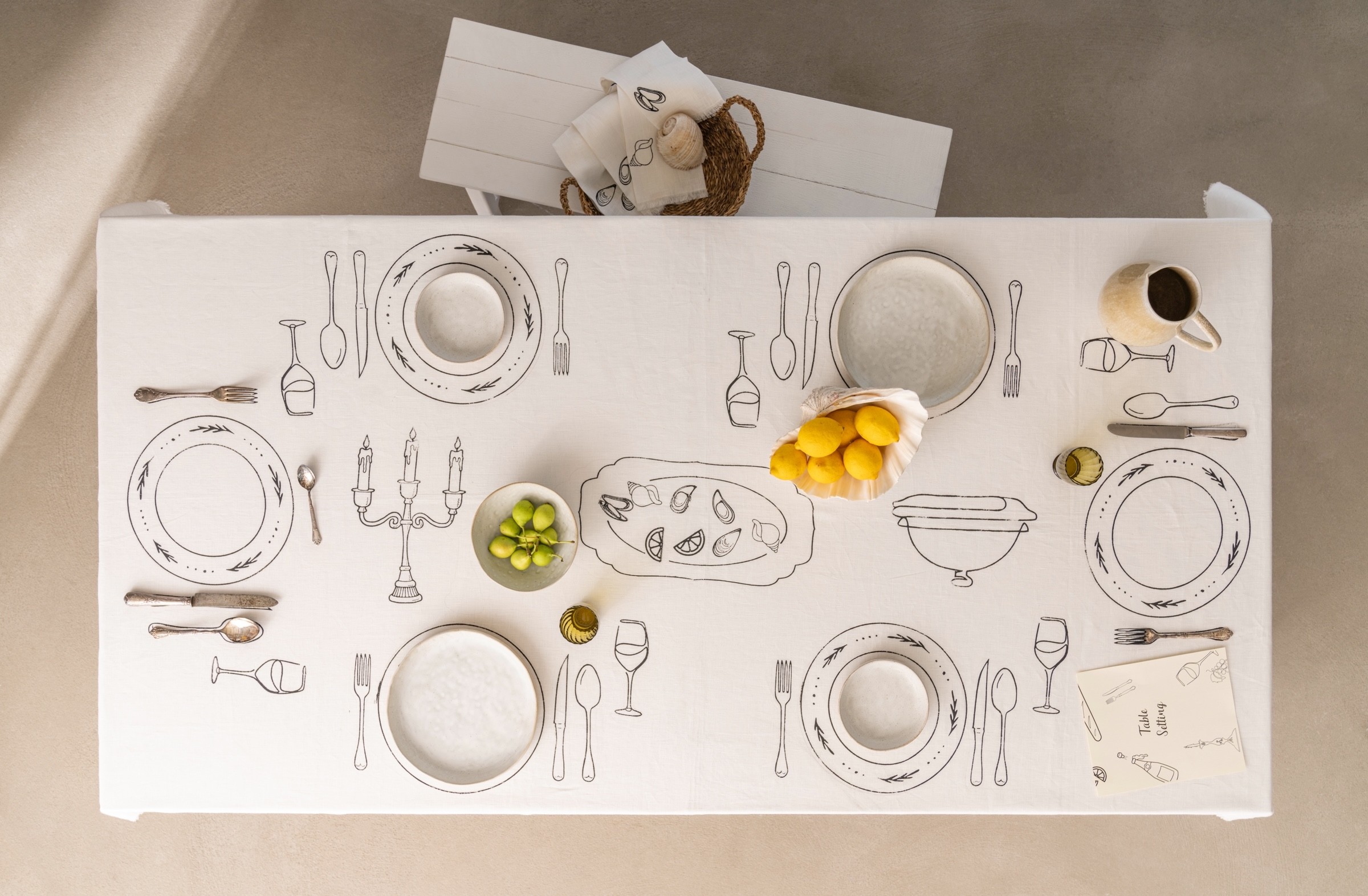 Table Setting Masa Örtüsü (Özel Ölçü)